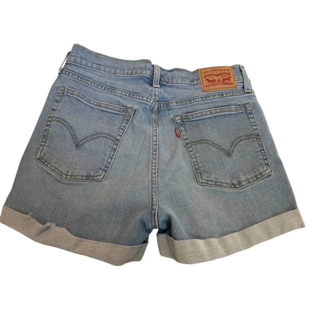 90s Levis Wedgie Shorts Women's Sz 30 Button Fly Soft‎ Grunge Retro Indie Slease - Picture 4 of 11